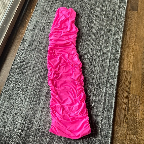 Amaya One-Shoulder Ruched Midi Dress - Picture 10 of 14